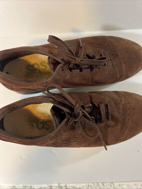 SAS Men's Brown Suede Lace-Up Sneakers